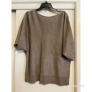 New York & Co Gold Shimmer Dolman Top